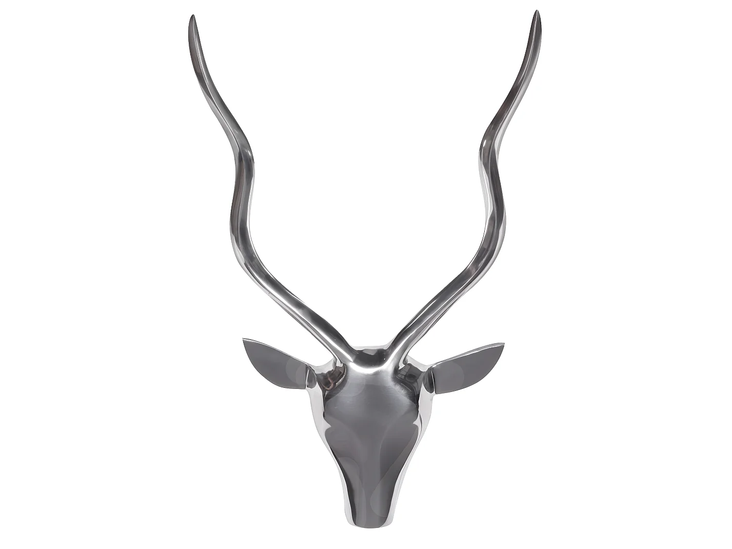 cerf décoratif bois S Deisgn cornes en aluminium 33cm décoration murale Nouvelles