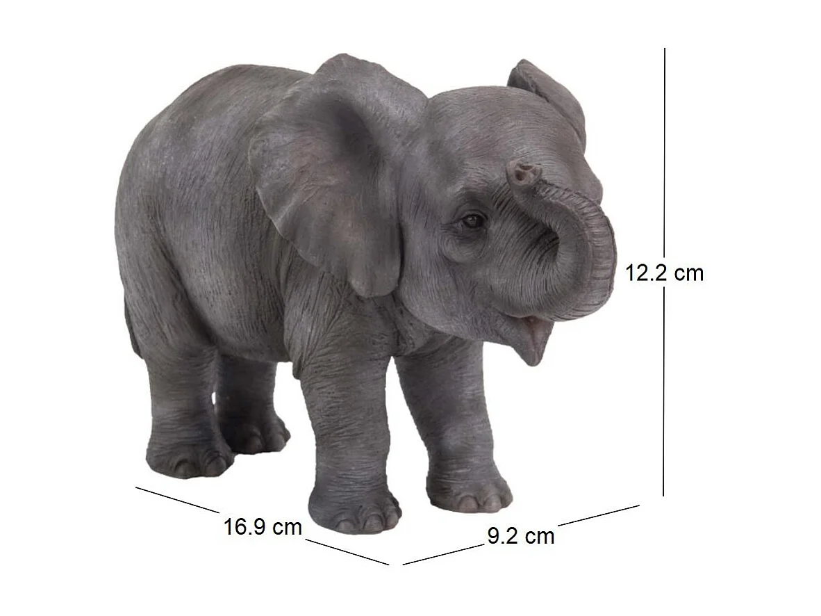 Bébé élephant en résine 12 cm
