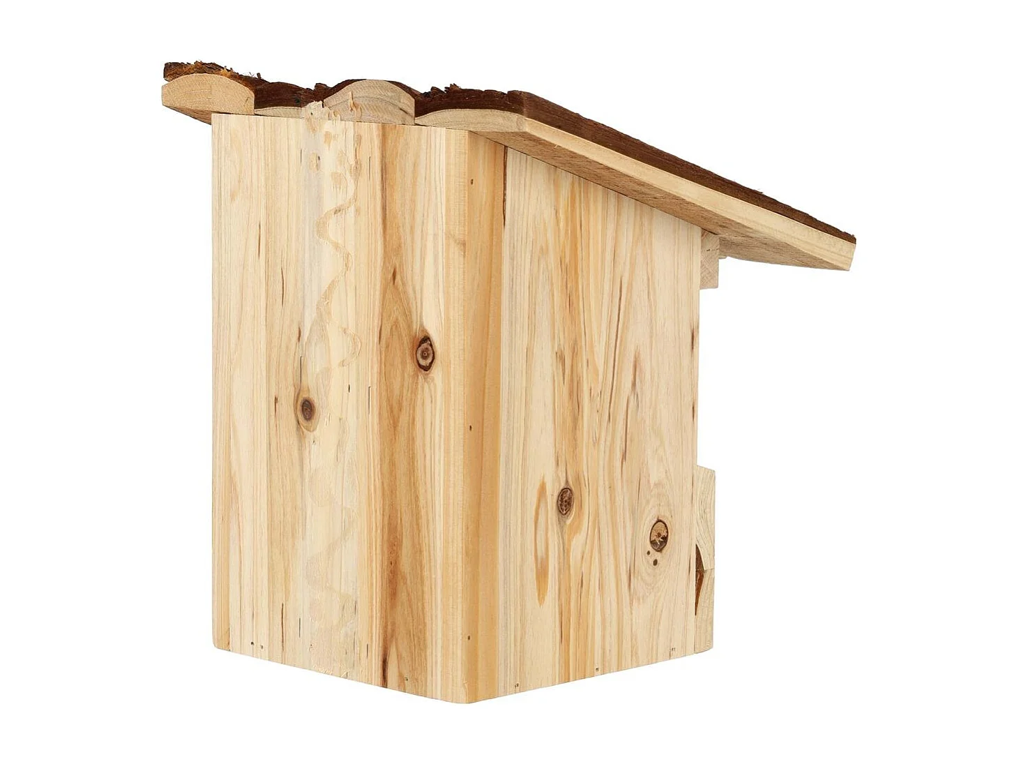 Nichoir pour oiseaux avec toît en écorce Rouge gorge