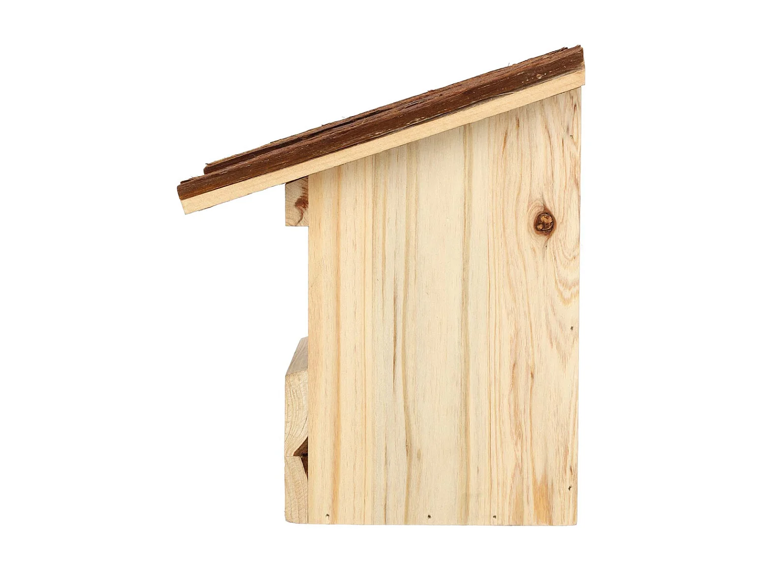 Nichoir pour oiseaux avec toît en écorce Rouge gorge