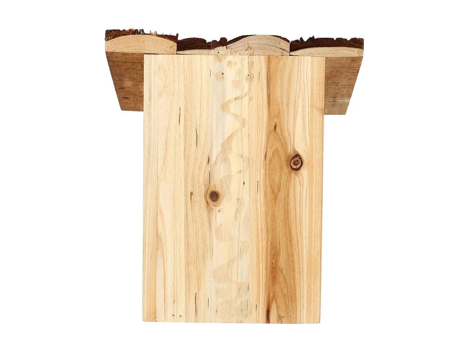 Nichoir pour oiseaux avec toît en écorce Rouge gorge