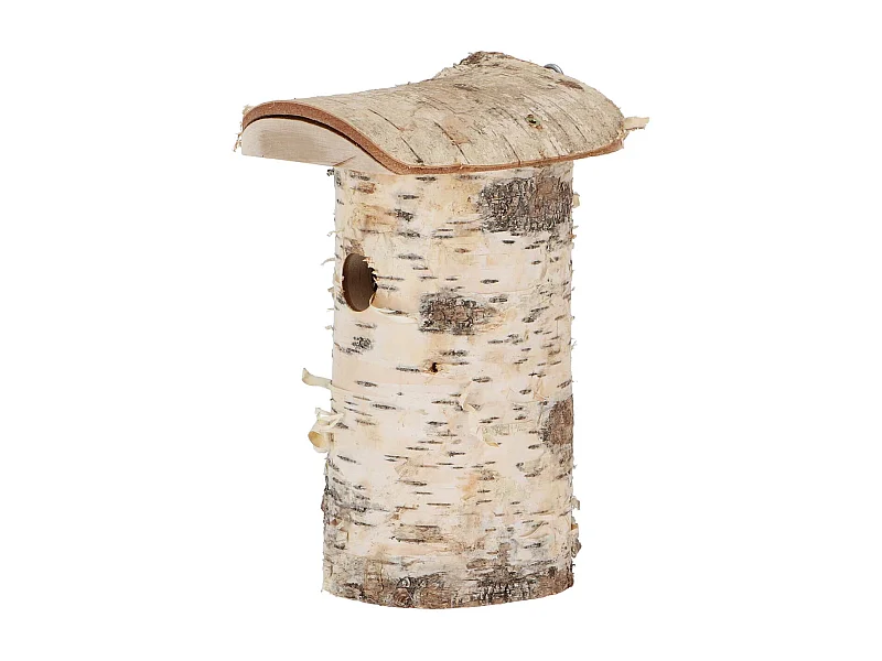 Nichoir pour mésange bleue en bois de bouleau