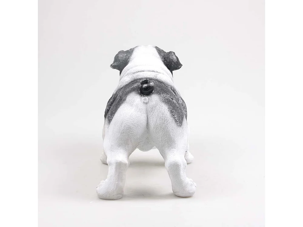 Bouledogue anglais debout en résine 41 x 21 x 27 cm