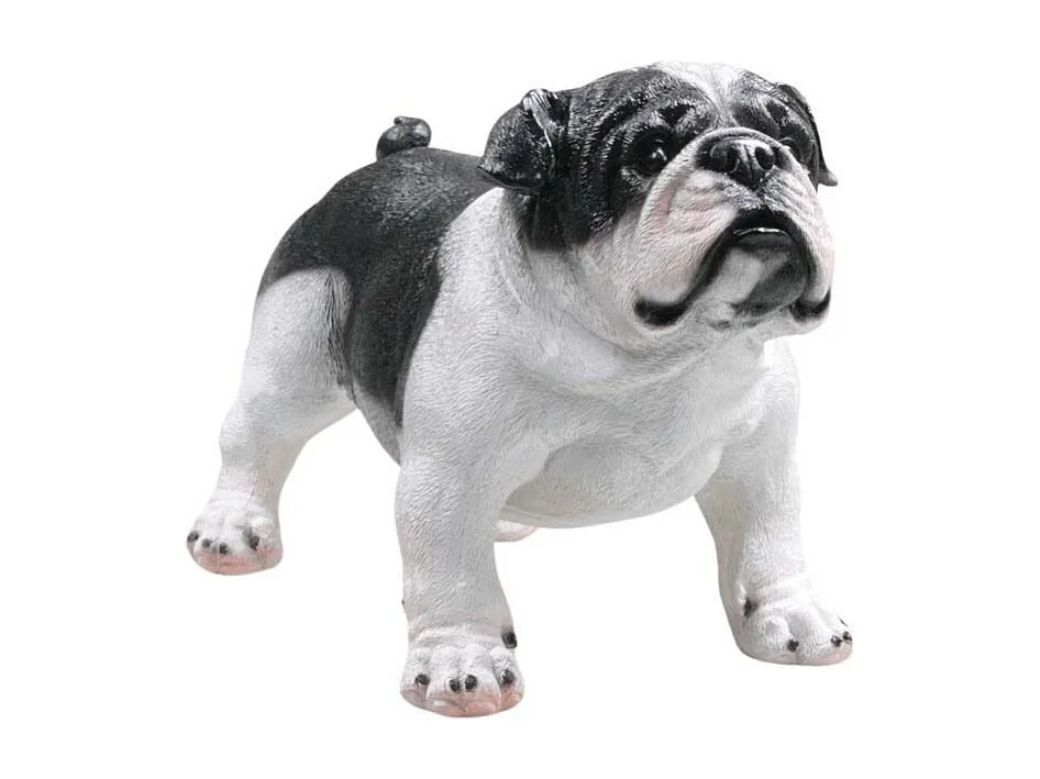 Chien bouledogue debout en résine Bouledogue anglais