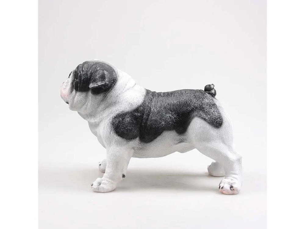 Chien bouledogue debout en résine Bouledogue anglais