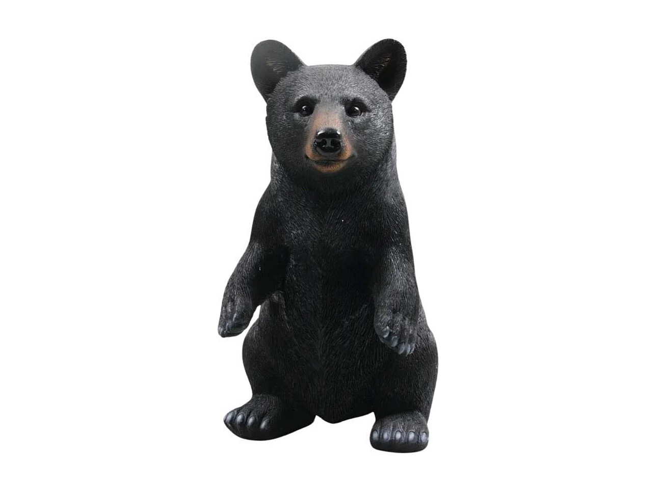Ours noir en résine 40 cm Debout