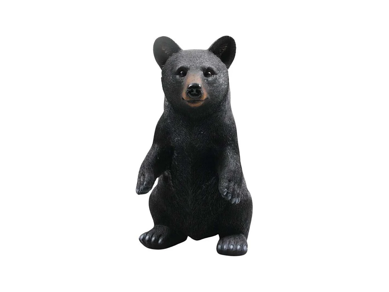 Ours noir en résine 40 cm Debout
