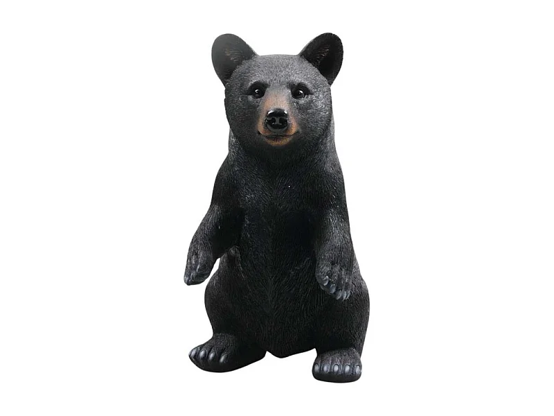 Ours noir en résine 40 cm Debout