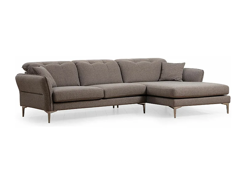Sofá rinconero Altadena 370, Gris, 290x100x96cm