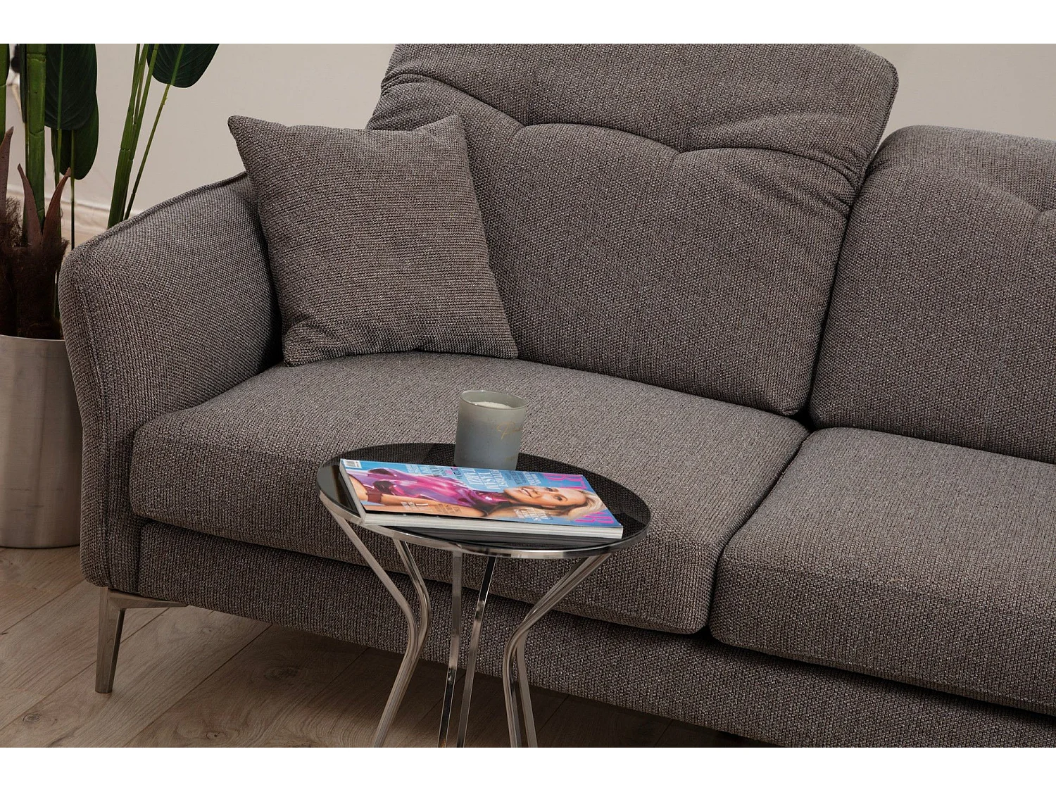 Sofá rinconero Altadena 370, Gris, 290x100x96cm