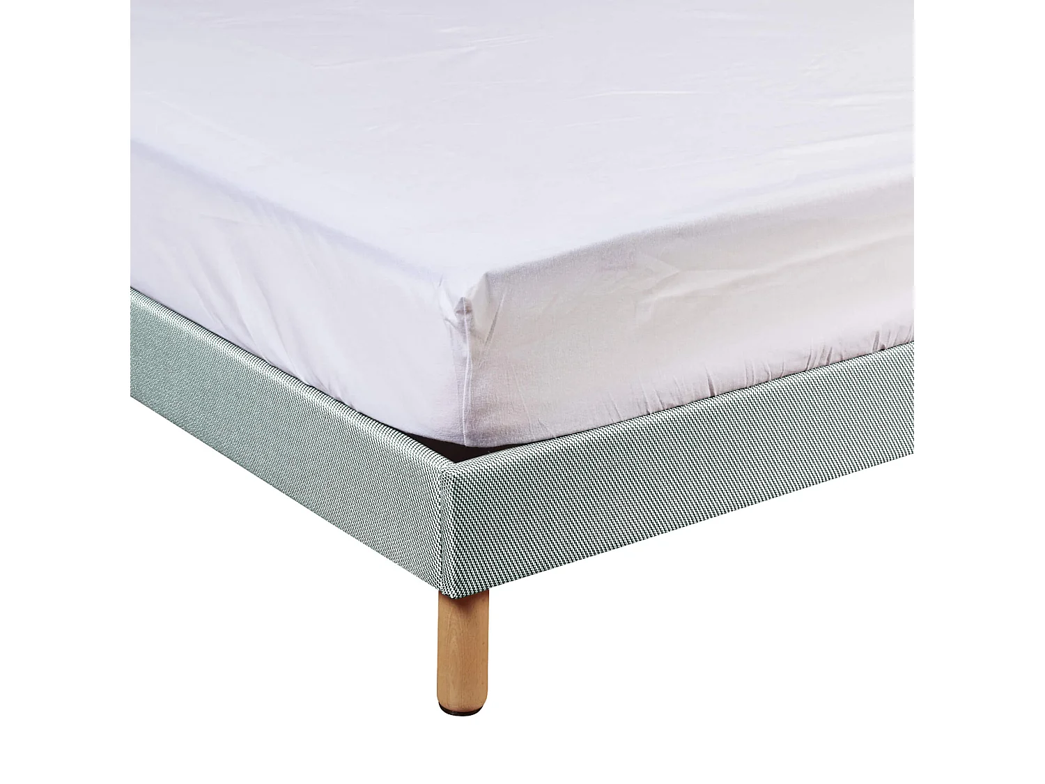 Protège matelas molleton 100% coton bio - bonnet 27 cm 160x190