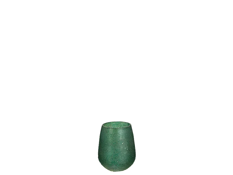 Portavelas de Vidrio Verde 105x105x12cm