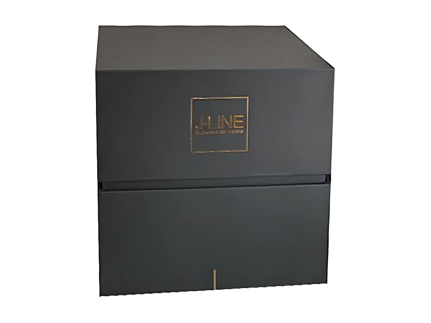 Bougie parfumée dans pot en verre blanc - doré 16x16x19 cm