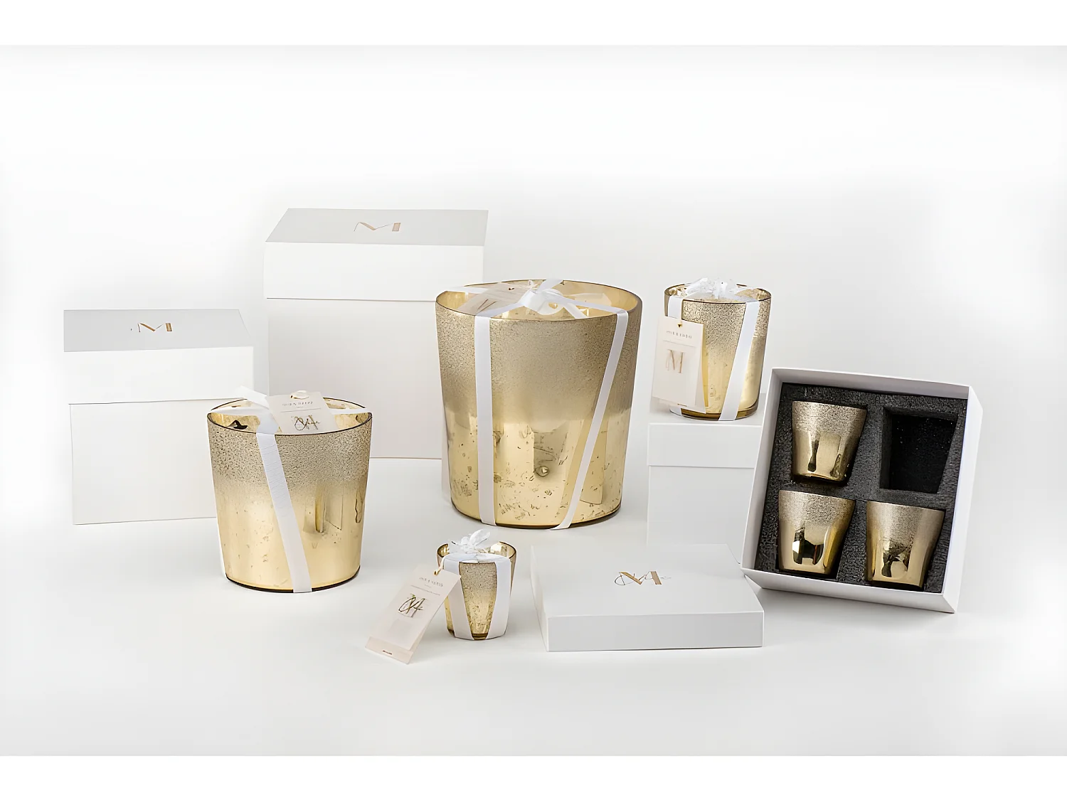 Candela profumata in bicchiere di champagne 21x21x22 cm