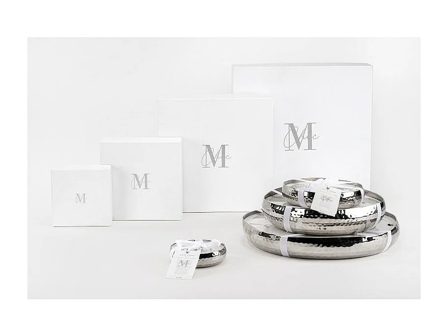 Vela perfumada livia metal plata 13x13 cm