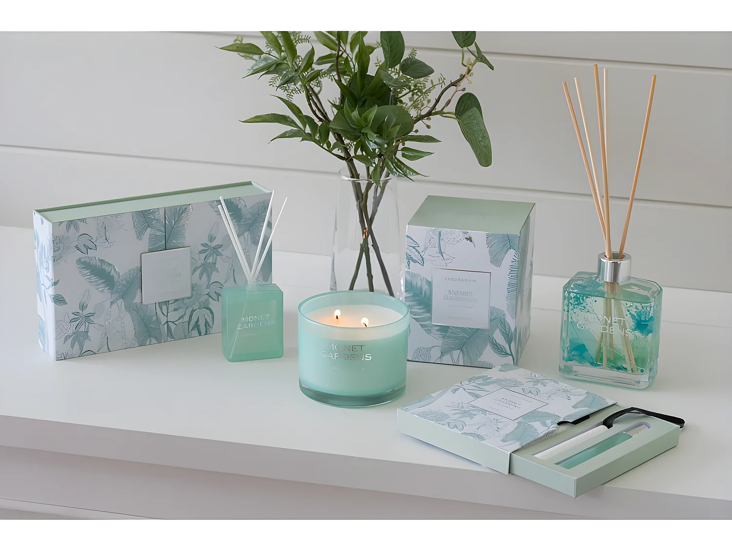 Vela perfumada monet gardens aqua 70 horas Alt. 12