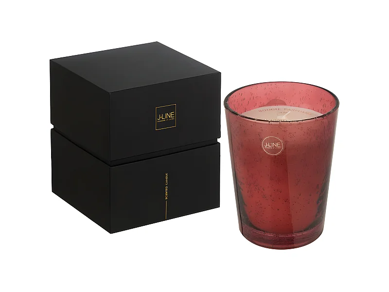 Vela perfumada portofino cristal burdeos Alt. 18 cm