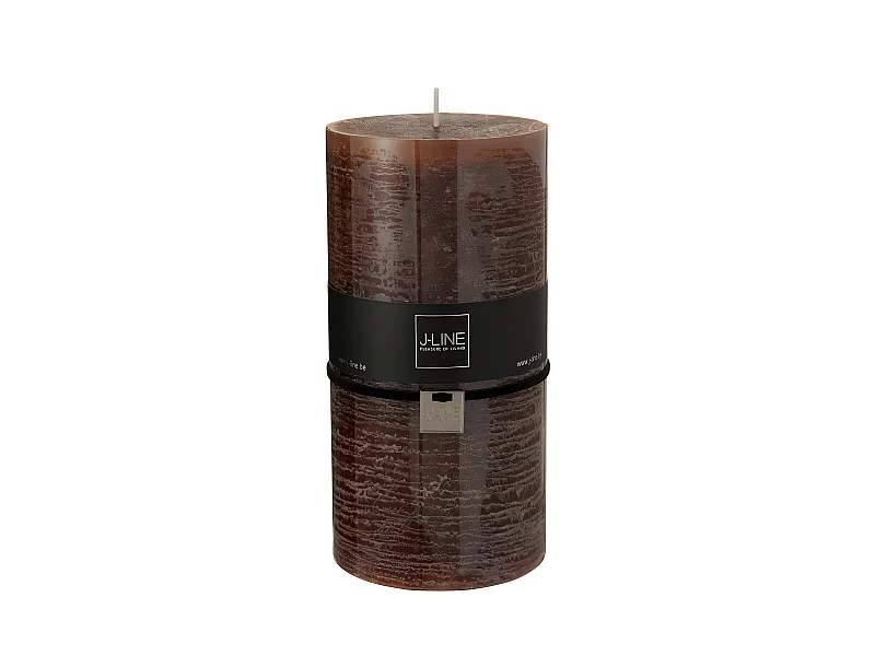 Vela cilíndrica marrón xxl - 140h Alt. 20 cm
