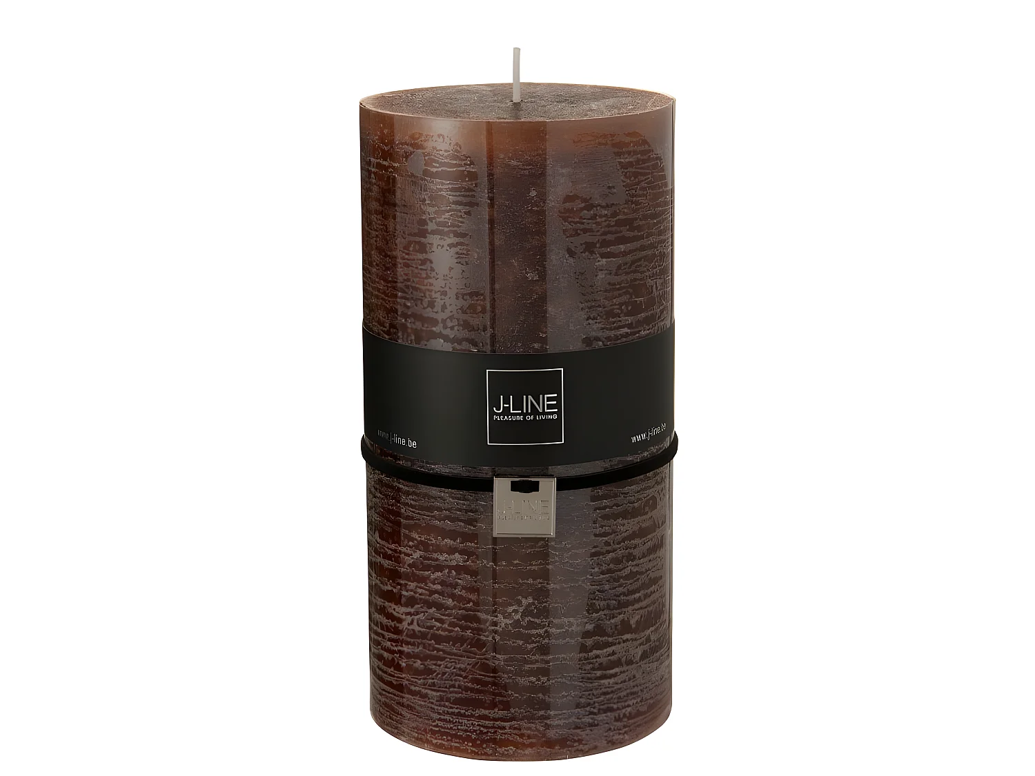 Vela cilíndrica marrón xxl - 140h Alt. 20 cm