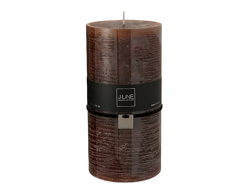 Vela cilíndrica marrón xxl - 140h Alt. 20 cm