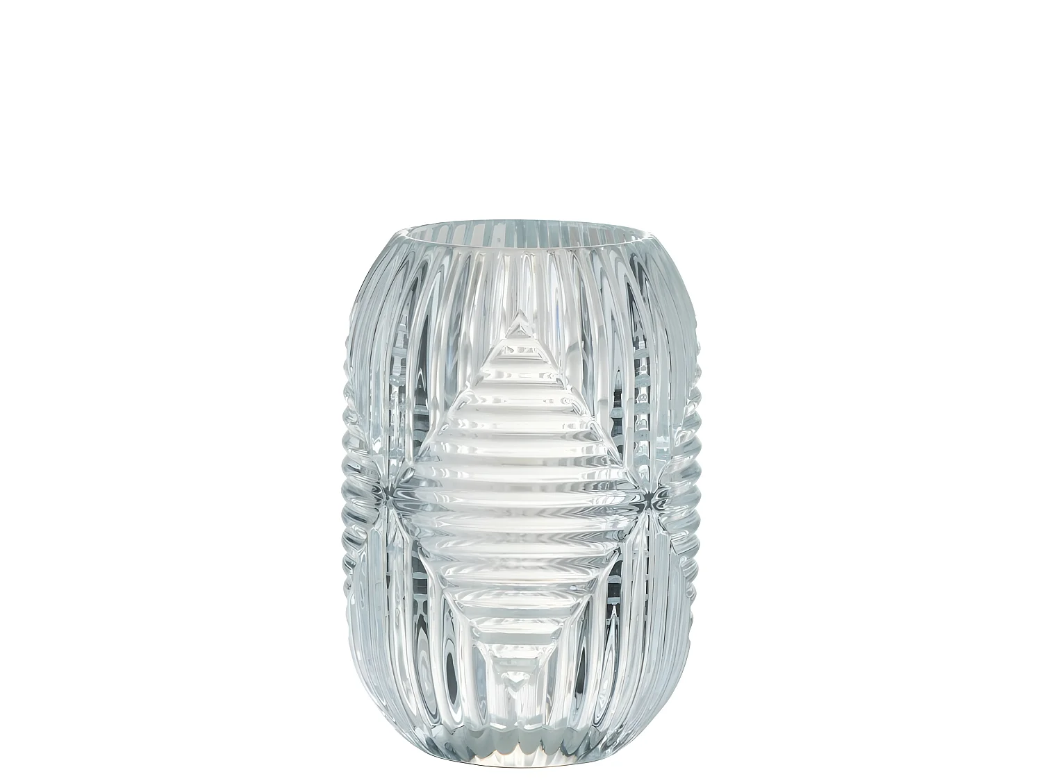 Photophore en verre transparent 9x9x13 cm