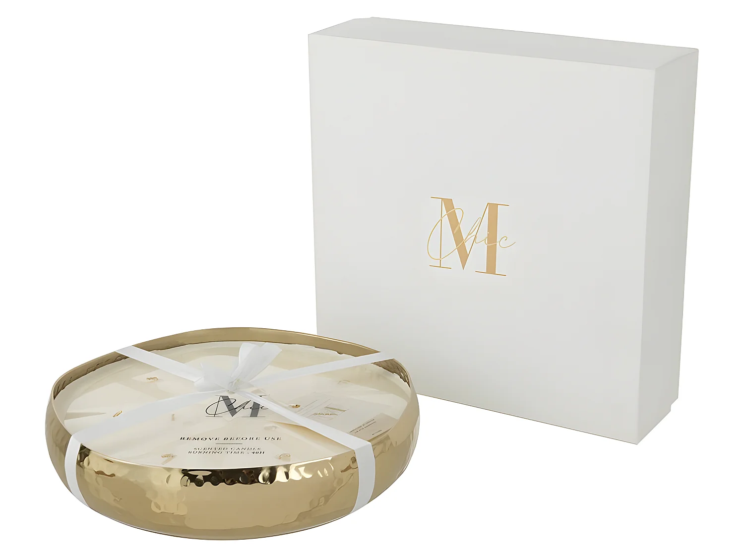 Vela perfumada livia metal oro 28