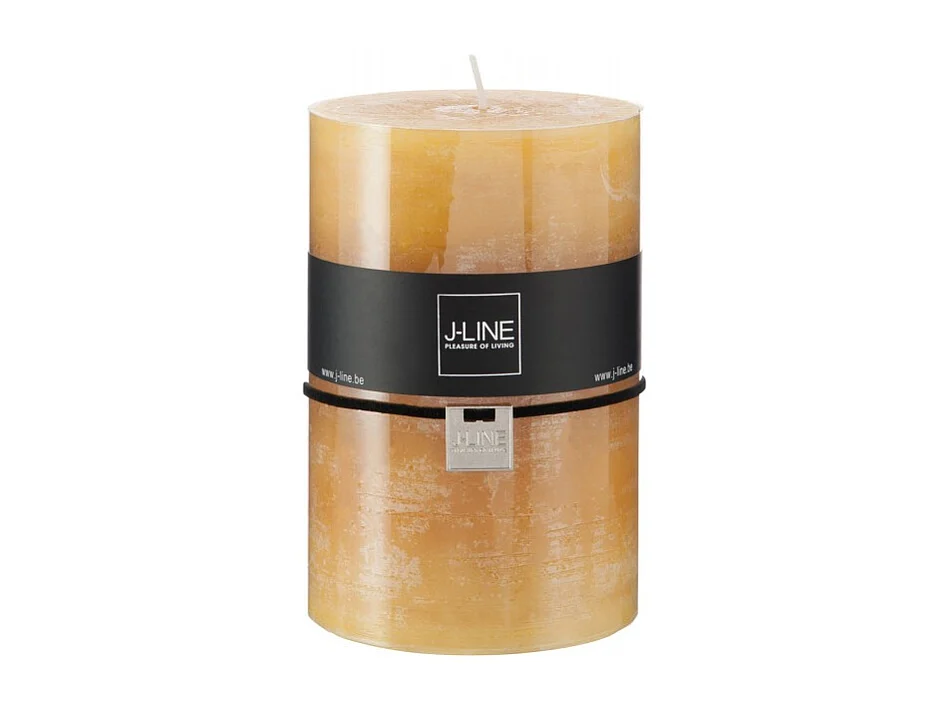 Vela cilíndrica ocre xl -110h Alt. 15 cm