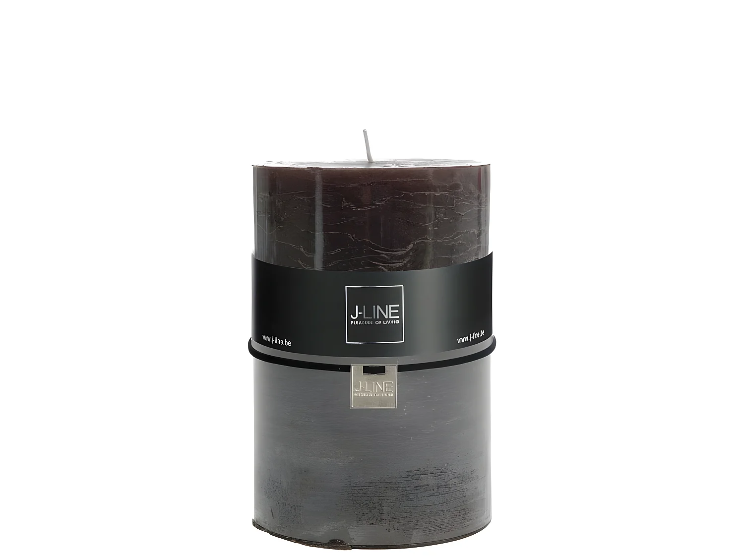 Bougie cylindrique 120H en Paraffine noir 10x10x15 cm