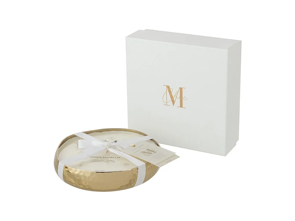 Bougie Parfumée Livia en Métal Or Petit