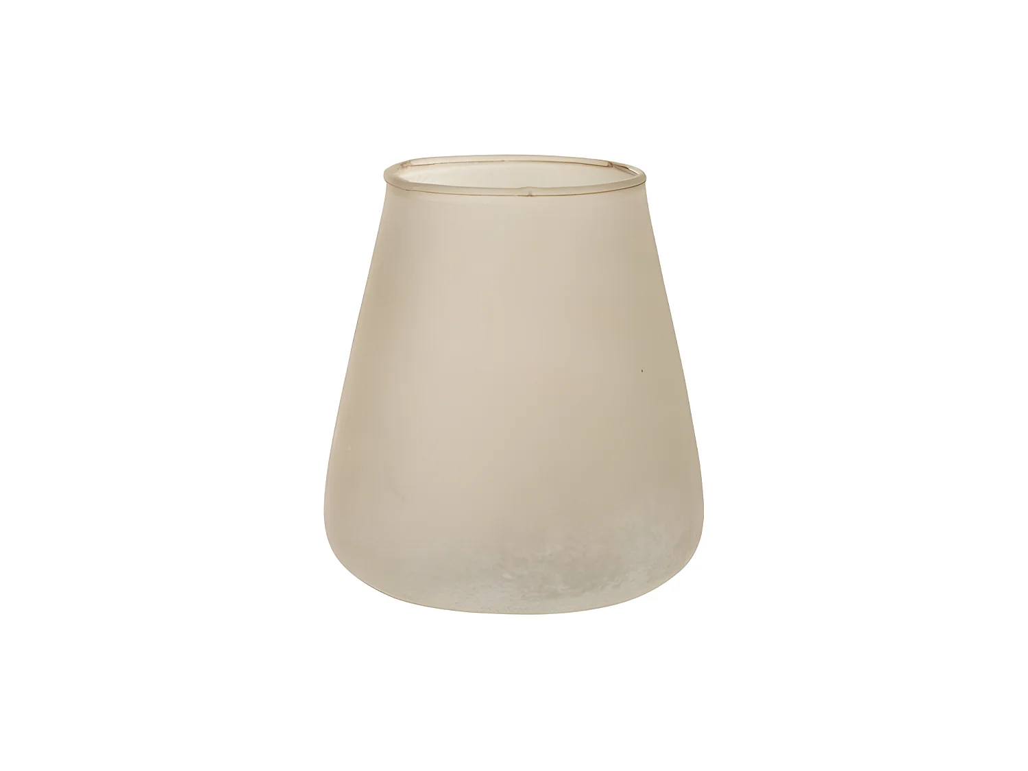 Portavelas de vidrio rosa 14x14x17 cm