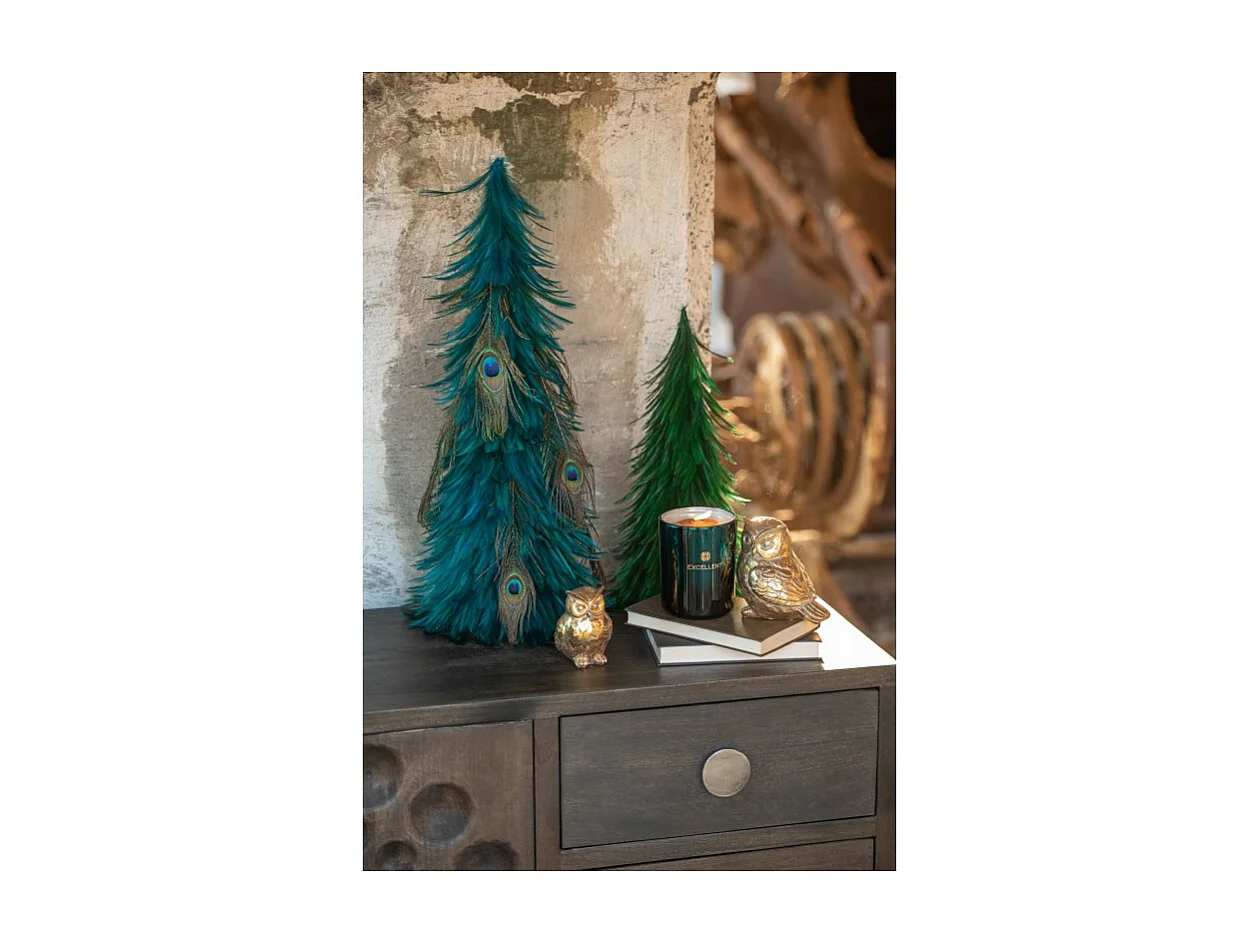 Bougie parfumée 50H en verre bleu 8x8x11 cm