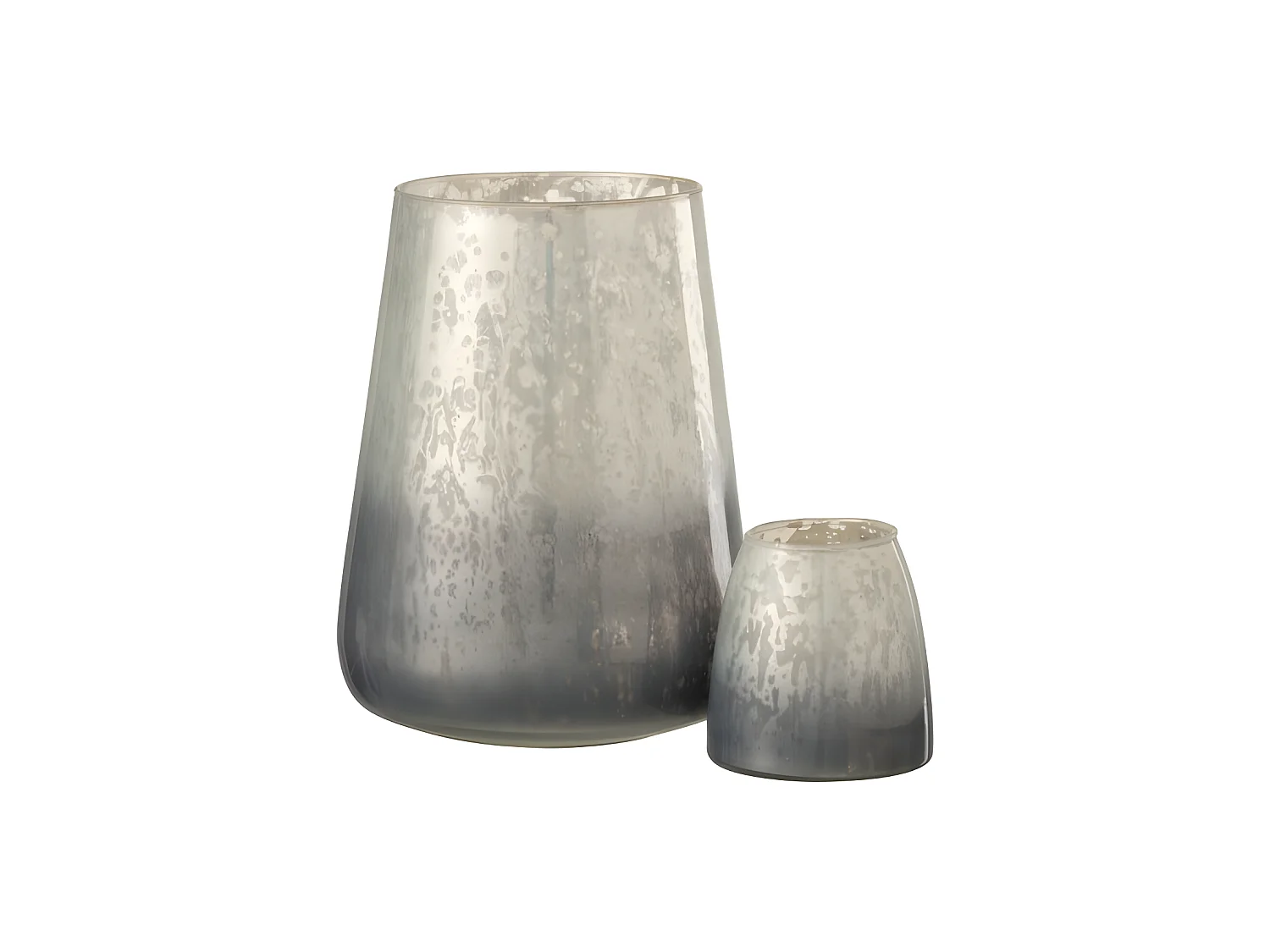 Portavelas milky cristal gris Alt. 22