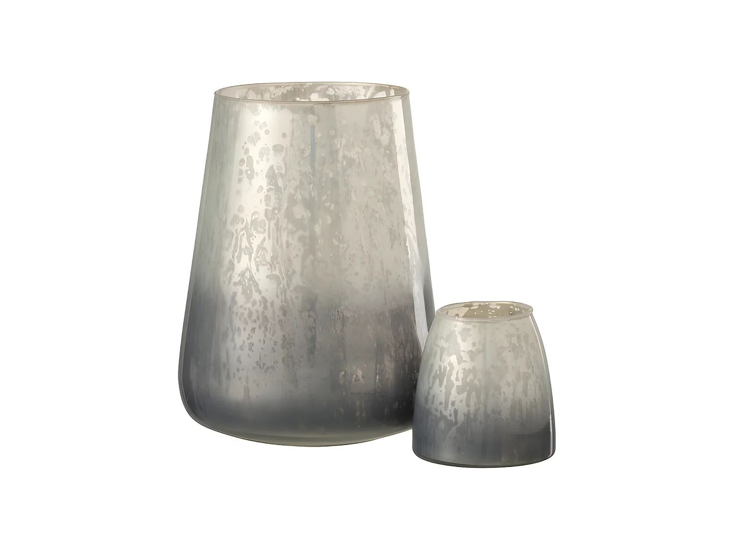 Portavelas milky cristal gris Alt. 22