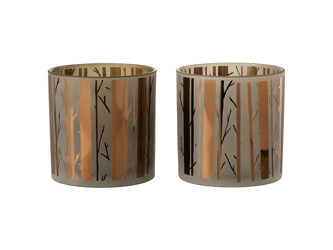 Set De 2 Photophores En Verre Bordeaux 15x15x15 Cm | Leroy Merlin