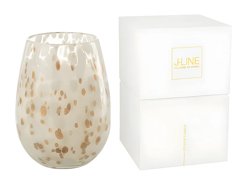 Candela profumata in vetro multicolore 20x20x32,5cm