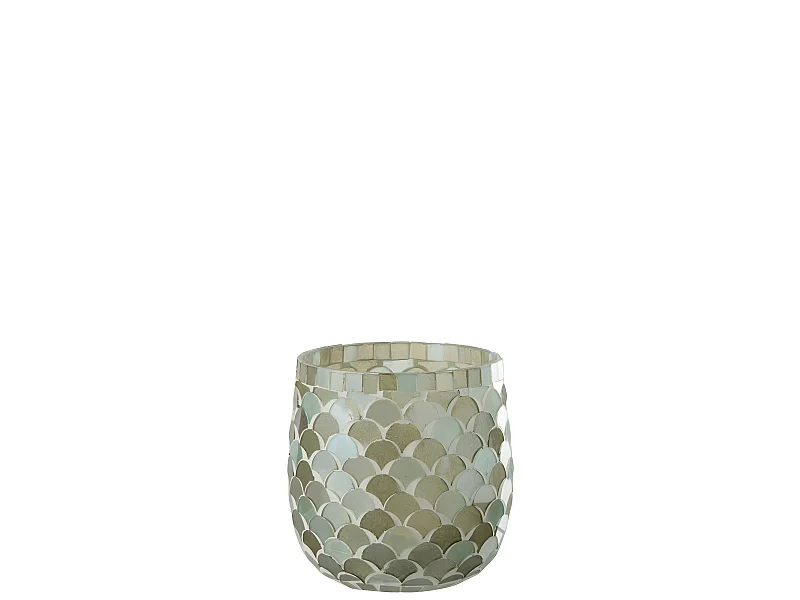 Portavelas de vidrio Azur 12x12x12.5 cm