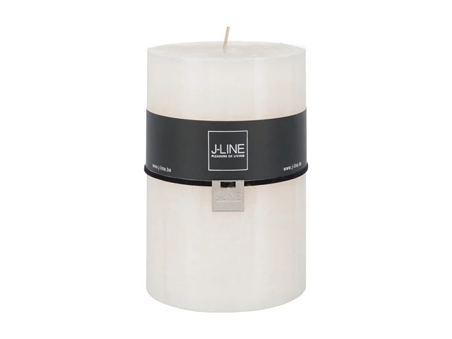 Bougie cylindrique 120H en paraffine blanc 10x10x15 cm