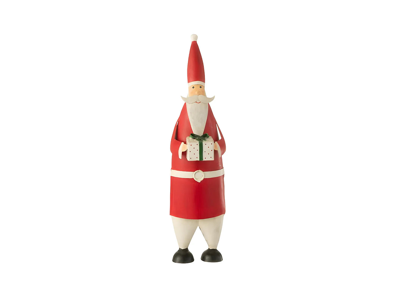 Babbo Natale in metallo multicolore 14x11x44 cm