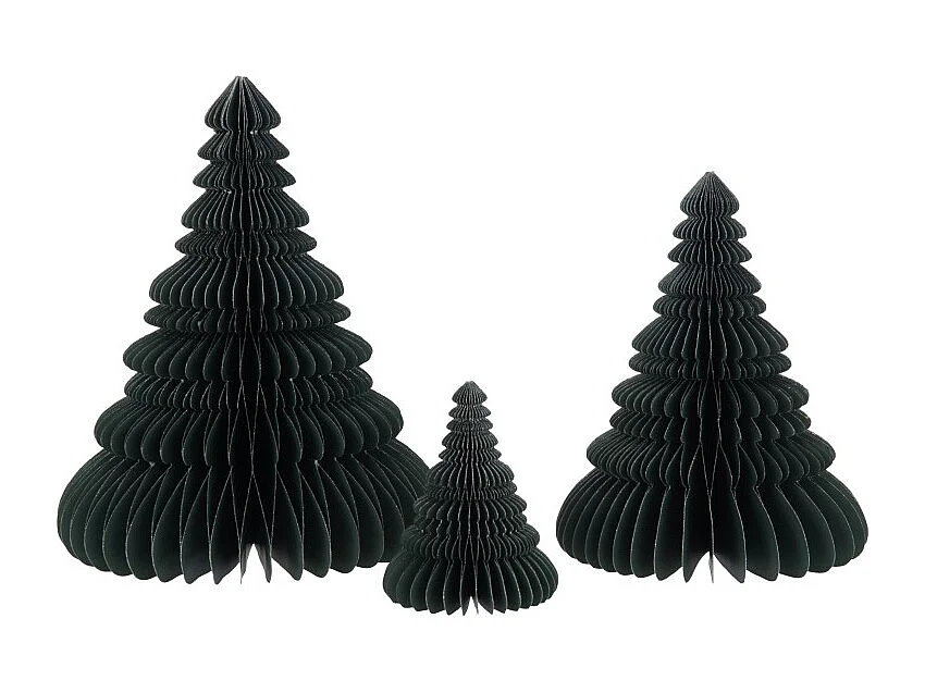 Árbol de Navidad plegable de papel verde 19x19x24 cm