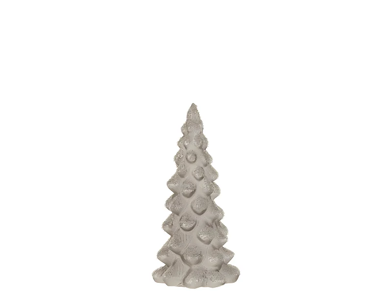 Árbol de navidad helado cristal gris Alt. 20 cm