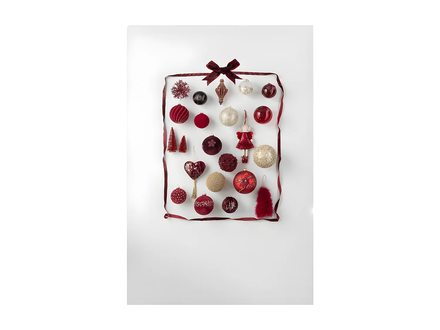 Palla di Natale in vetro multicolore 8x8x8 cm