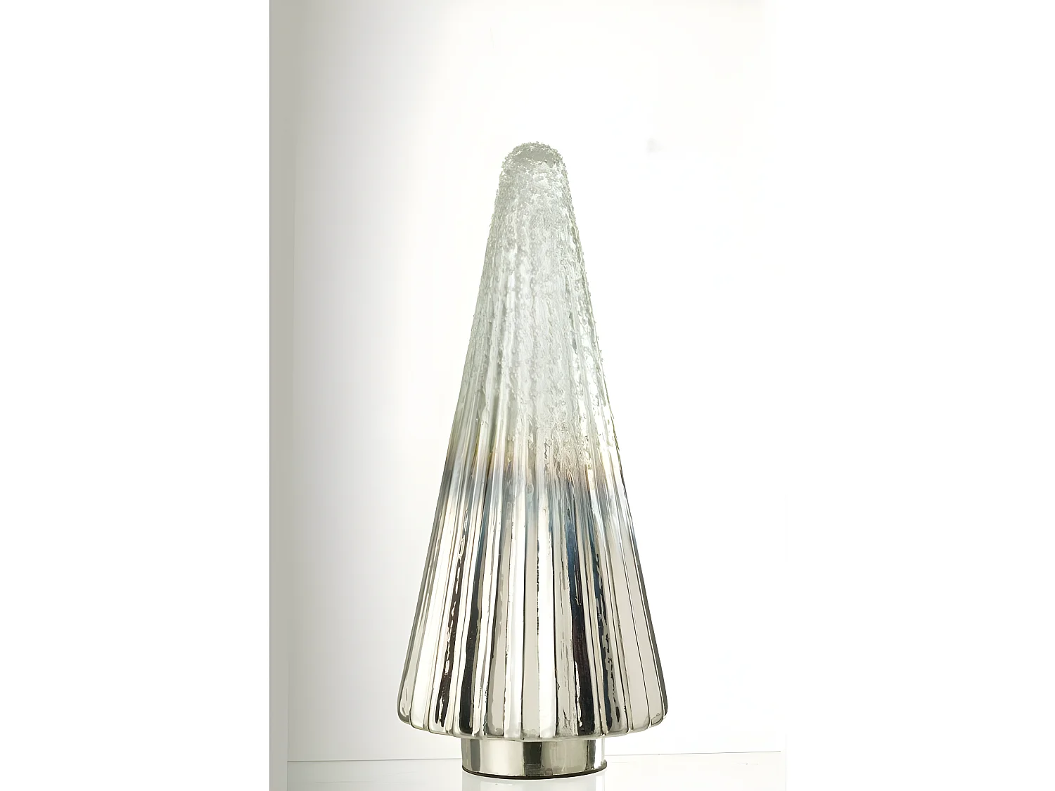 Albero di Natale decorativo in vetro multicolore 14x14x36 cm