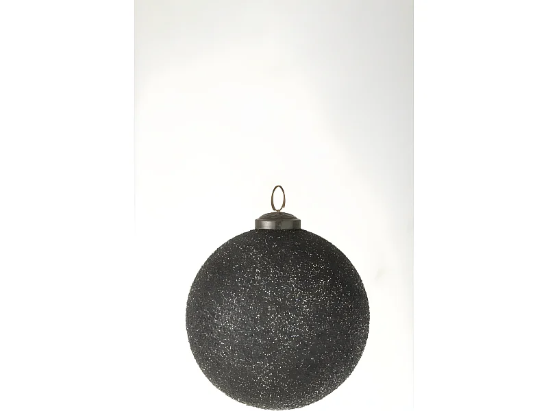 Palla di Natale in vetro viola 12x12x12 cm