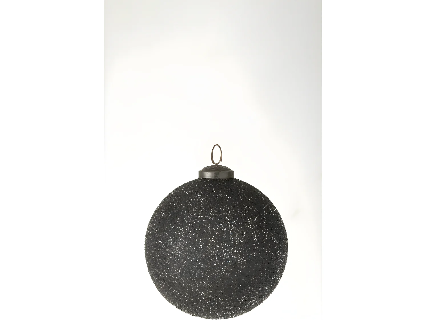 Palla di Natale in vetro viola 12x12x12 cm