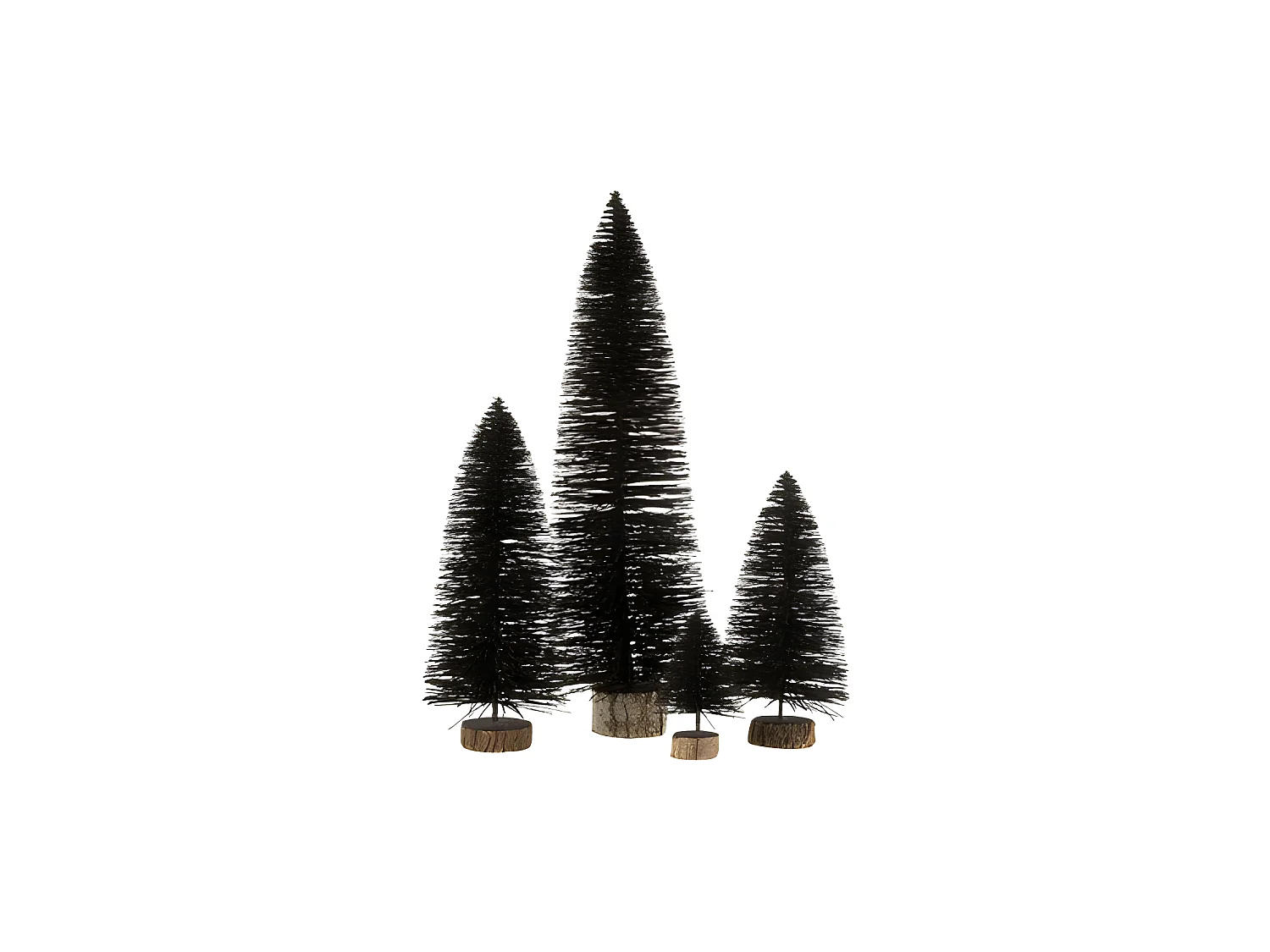 Árbol de Navidad decorativo de plástico 17x17x40 cm