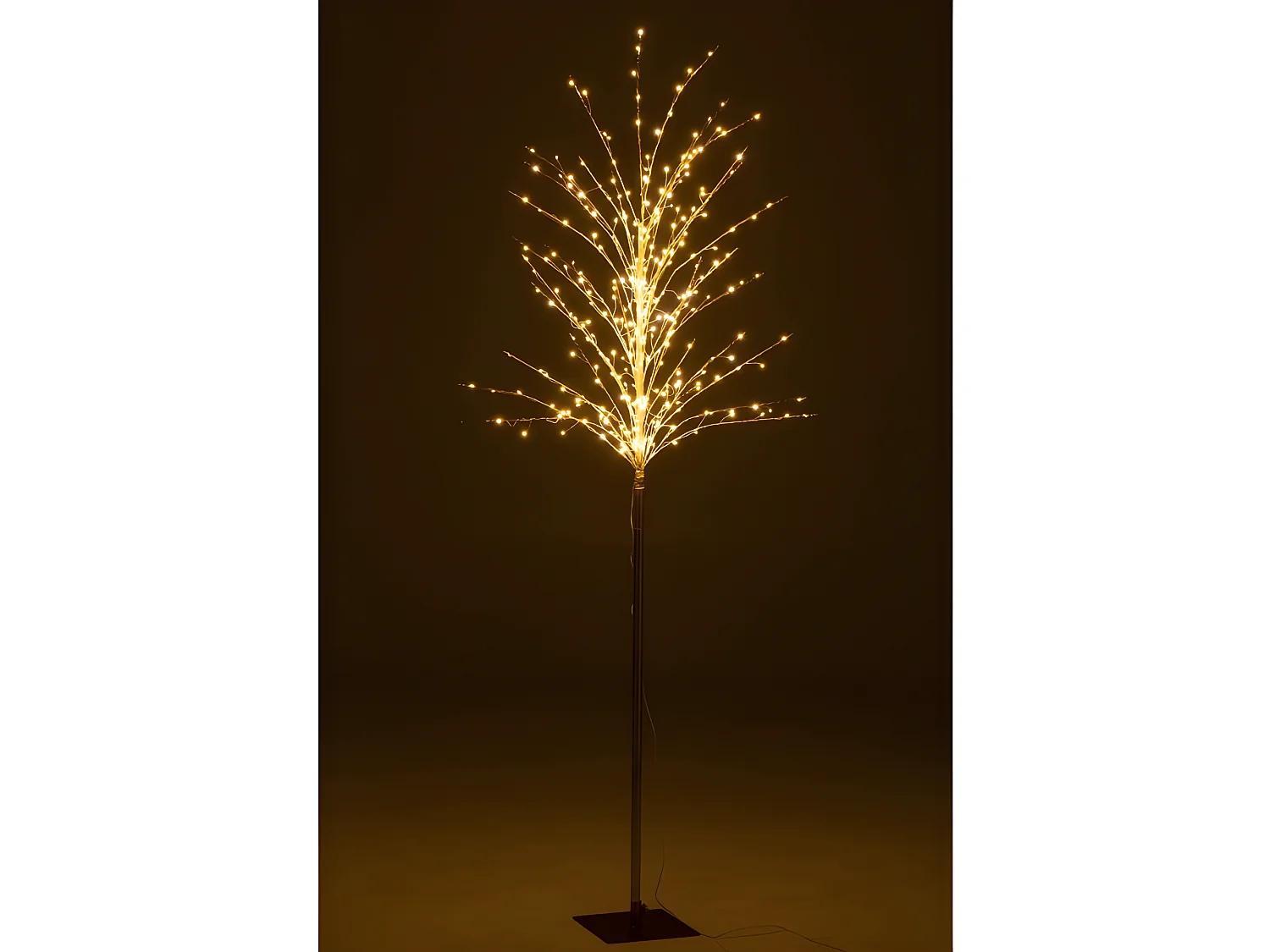 Arbre dénudé avec led en métal doré 70x70x180 cm