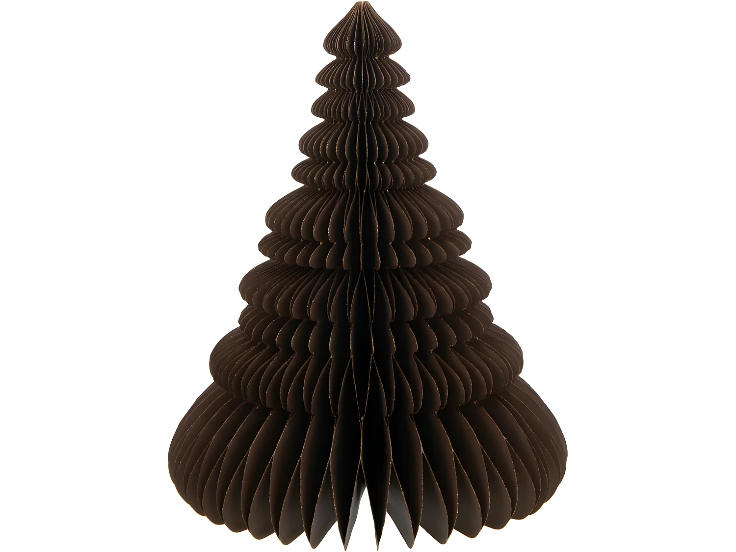 Albero di Natale pieghevole in carta marrone 19x19x24 cm