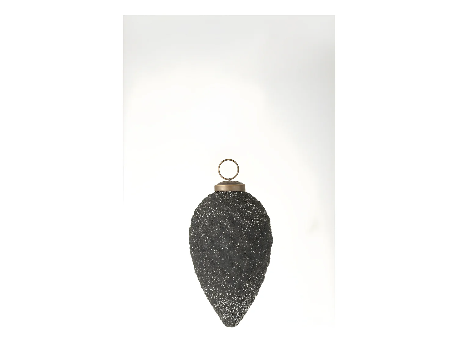 Palla di Natale in vetro viola 12x12x12 cm