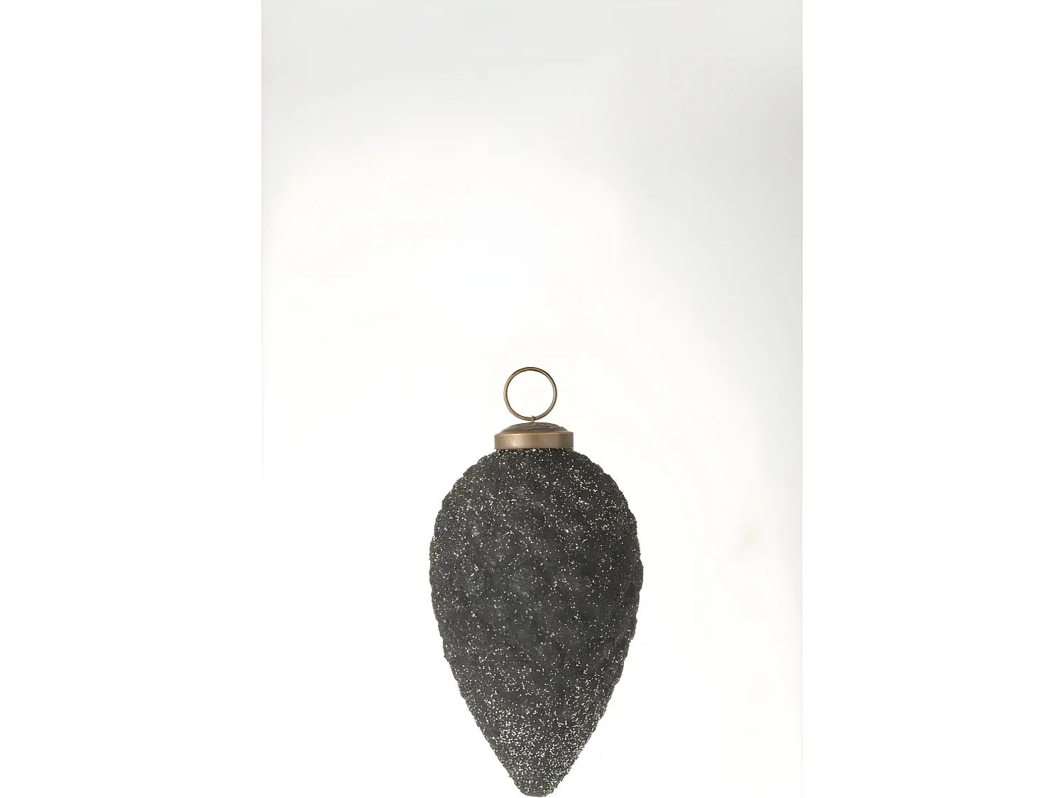 Boule de Noël en verre mauve 12x12x12 cm