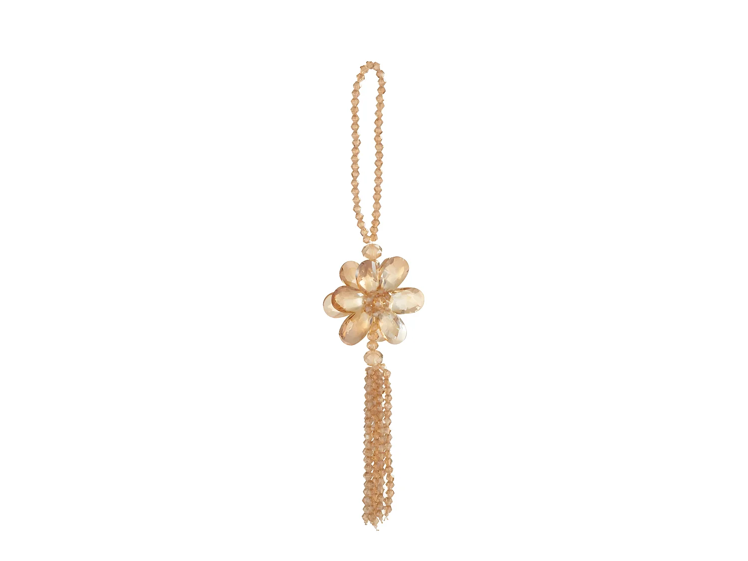Sospensione di perle in plastica oro 4x2x22,5 cm